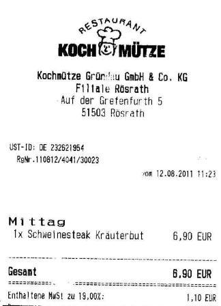 mnse Hffner Kochmtze Restaurant